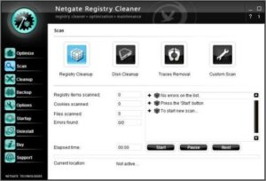 NETGATE Registry Cleaner Serial Key